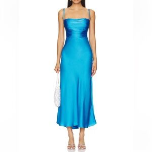 NEW NWT ASTR the Label Antlia Dress in Turquoise Blue